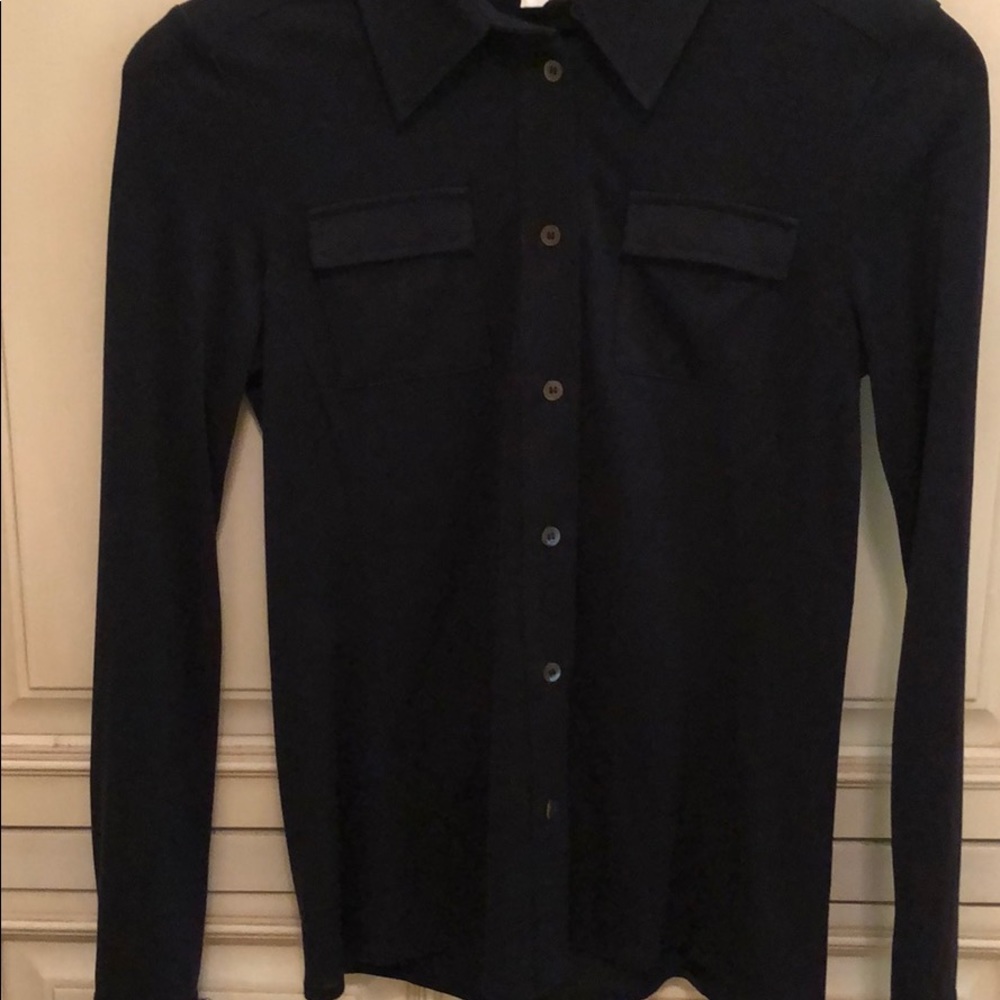 Diane VonFurstenberg navy top